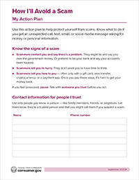 thumbnail of scams action plan